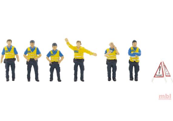 Faller 190789 Schweizer Polizeikontrolle CH 2, Warnweste gelb - H0 (1:87)