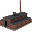 Faller 231720 Fabrik mit Schornstein, patiniert - N (1:160) | Bild 2