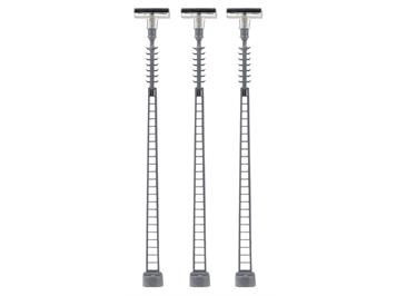 Faller 272118 LED-Gittermast-Aufsatzleuchte, warmweiss, 3 Stück - N (1:160)