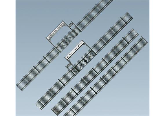 Faller Eisenzaun mit Tor HO | Bild 2
