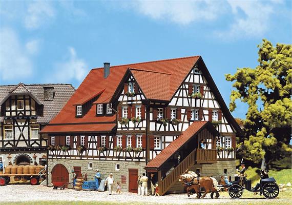 Faller Fachwerkhaus Mäulesmühle Spur H0