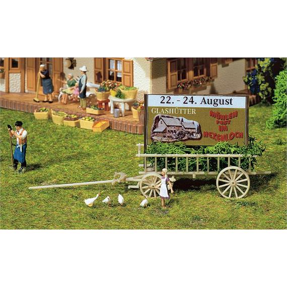 Faller Wagen mit Werbetafel