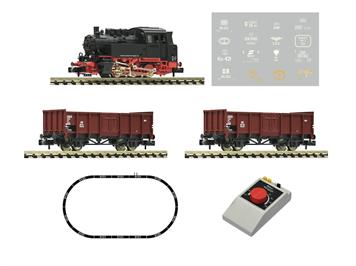 Fleischmann 5160002 Analog Start Set: Dampflokomotive BR 80 mit Güterzug - N (1:160)