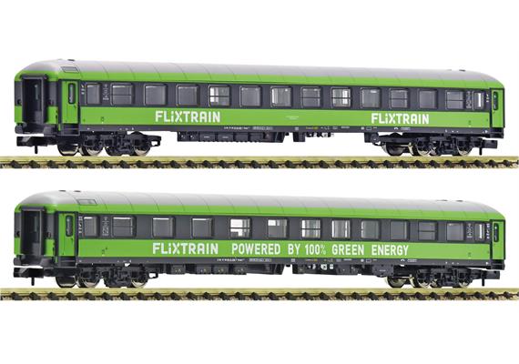 Fleischmann 6260085 2-tlg. Set 1: Reisezugwagen, FlixTrain - N (1:160)