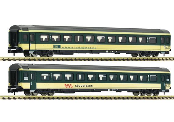 Fleischmann 6260095 SOB/BT 2-tlg. Set 1: Reisezugwagen „Voralpen-Express“ - N (1:160)