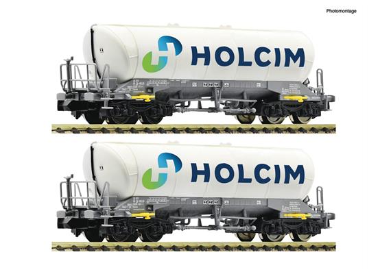 Fleischmann 6660047 2-tlg. Set: Silowagen, Holcim - N (1:160)