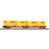 Fleischmann 6660051 Doppeltaschen-Gelenkwagen T3000e, DB AG "DHL" - N (1:160)
