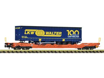 Fleischmann 6660083 Taschenwagen, Gattung Sdgnss/T5, der Wascosa, LKW Walter - N (1:160)