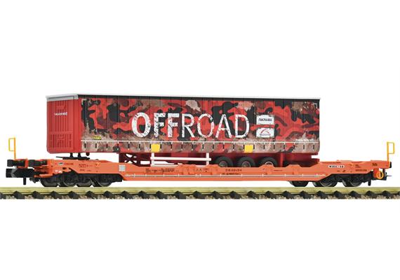 Fleischmann 6660084 Taschenwagen T5, Wascosa mit einem Auflieger „Offroad“ - N (1:160)