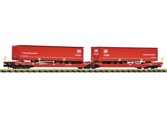Fleischmann 6660103 Doppeltaschen-Gelenkwagen T3000e, DB AG, Aufliegern der DB Cargo - N