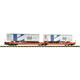 Fleischmann 6660104 2-tlg. Set: Schiebeplanenwagen, Wascosa "Ekol" - N (1:160)