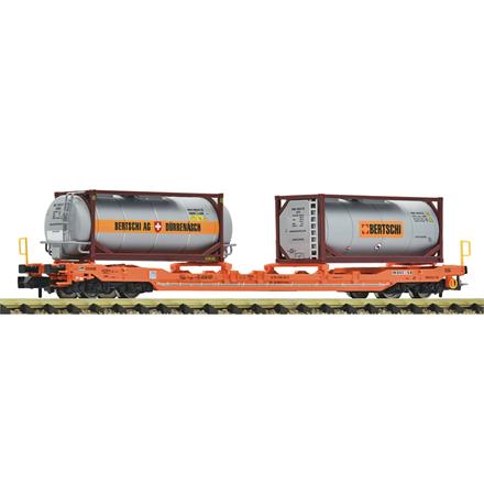 Fleischmann 6660136 Taschenwagen T5, Wascosa mit Tankcontainern der Spedition Bertsch - N