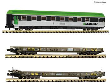 Fleischmann 827112 3-tlg. Set: Rollende Autobahn, RAlpin - N (1:160)