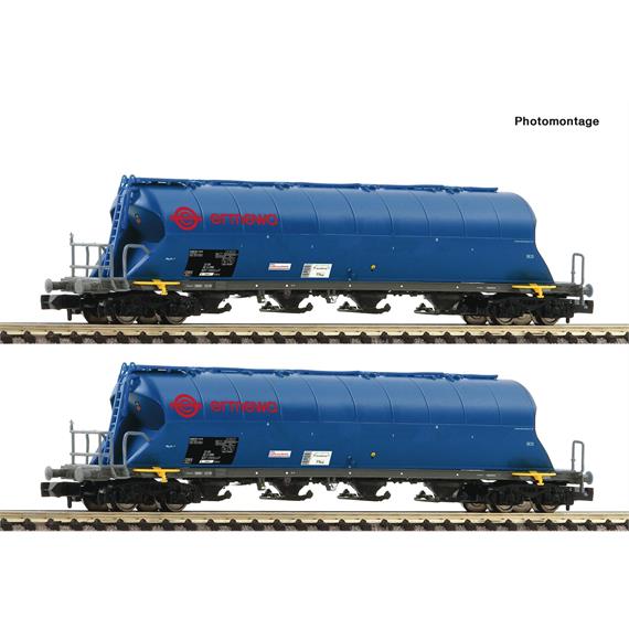 Fleischmann 849007 2-tlg. Set: Staubsilowagen, Ermewa - N (1:160)