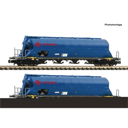 Fleischmann 849007 2-tlg. Set: Staubsilowagen, Ermewa - N (1:160)