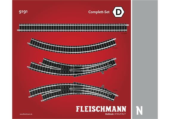 Fleischmann 9191 Complett-Set D, Spur N