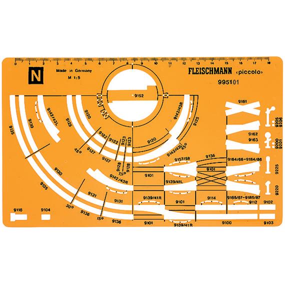 Fleischmann 995101 Gleisplanschablone - N (1:160)