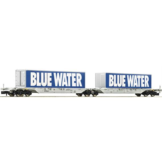 Fleischmann 825326 Doppeltragwagen Bauart Sggmrs "Blue Water", AAE