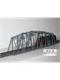 HACK 13150 Bogenbrücke 30 cm grau, B30 Fertigmodell aus Weissblech - H0 (1:87)