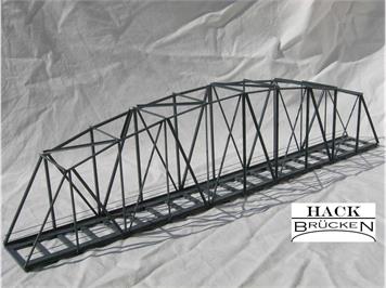 HACK 13450 Bogenbrücke 50 cm grau, B50 Fertigmodell aus Weissblech - H0 (1:87)