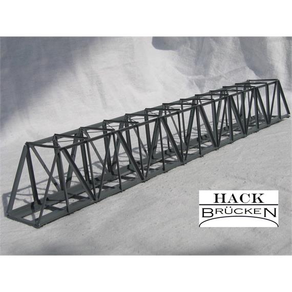 HACK 41100 Lange Kastenbrücke 25 cm KZ25 Feritgmodell aus Weissblech - Z (1:220)