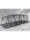 HACK 13200 HO Bogenbrücke 30 cm 2-gleisig grau, B30-2 Fertigmodell aus Weissblech