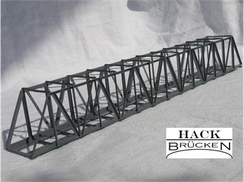 HACK 41100 Z Lange Kastenbrücke 25 cm KZ25 Feritgmodell aus Weissblech