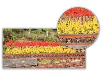 HEKI 1819 8 Grasstreifen gelb/rot, 100 mm, 10 mm hoch