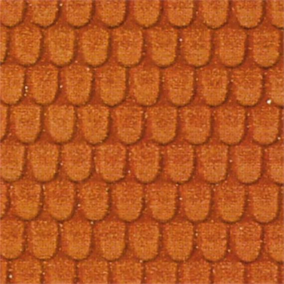 HEKI 72312 Dachziegel HEKI dur 40 x 20 cm 2 Stk. 0/1/H0