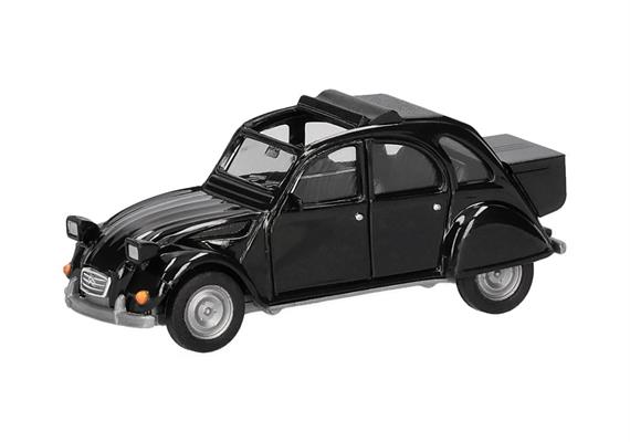 Herpa 027632-007 Citroën 2 CV mit Queue, schwarz - H0 (1:87) | Bild 1