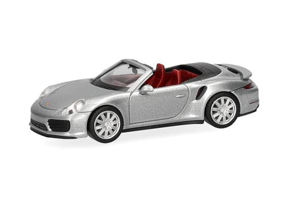Herpa 038928-003 Porsche 911 (991) Turbo Cabrio, dolomitsilber - H0 (1:87) | Bild 1