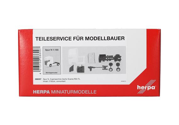 Herpa 086097 Teileservice: Zugmaschine 2achs Scania R TL (2004), 2 Stück - N (1:160) | Bild 3