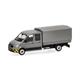 Herpa 098328 MAN TGE Doppelkabine mit Pritsche, grau/gelb - H0 (1:87)
