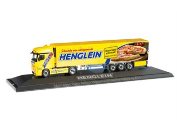 Herpa 121569 Mercedes-Benz Actros Bigspace Kühlkoffer-Sattelzug "Henglein Pizzateig", 1:87