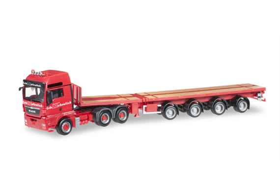 Herpa 304511 MAN TGX XXL Euro 5 Teletrailer "Markewitsch"