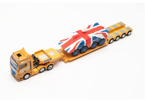 Herpa 316439 MAN TGX GX 6x2 Tieflade-Sattelzug "Spedition Steinle" - H0 (1:87) | Bild 4