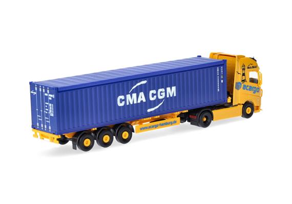 Herpa 318822 Volvo FH GI. XL Container- Sattelzug "acargo/CMA-CGM" - Massstab 1:87 | Bild 2