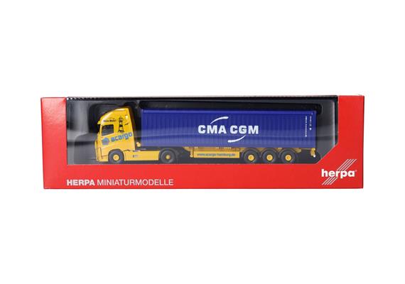 Herpa 318822 Volvo FH GI. XL Container- Sattelzug "acargo/CMA-CGM" - Massstab 1:87 | Bild 5