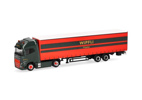 Herpa 319171 Volvo FH GL XL Electric Gardinenplanen-Sattelzug "Wipfli" (CH) - H0 (1:87) | Bild 1