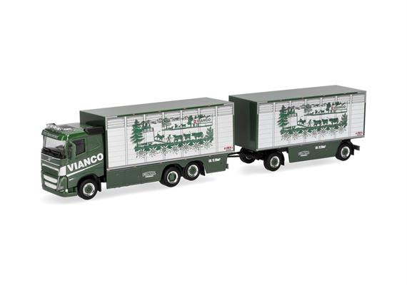Herpa 320832 Volvo FH GL FD 2020 Viehtransporter-Hängerzug "Vianco - H0 (1:87) | Bild 1