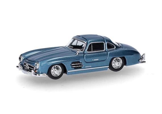 Herpa 430975-002 Mercedes-Benz 300 SL Flügeltürer, hellblau metallic - H0 1:87 | Bild 1