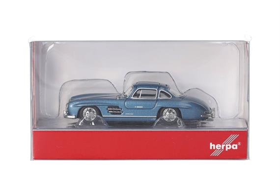 Herpa 430975-002 Mercedes-Benz 300 SL Flügeltürer, hellblau metallic - H0 1:87 | Bild 5