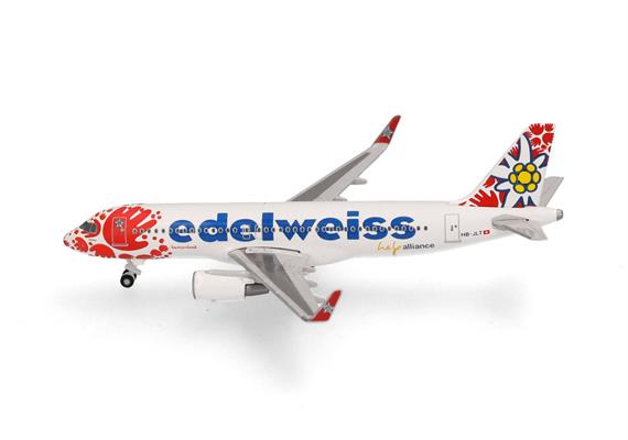 Herpa 537650 Edelweiss Air Airbus A320 “Help Alliance” – HB-JLT - Massstab 1:500 | Bild 2