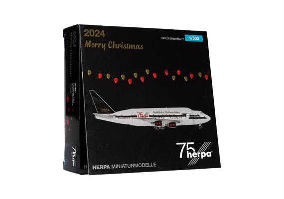 Herpa 537971 Christmas 2024 Boeing 747LCF Dreamlifter – “Prancer” - Massstab 1:500 | Bild 5