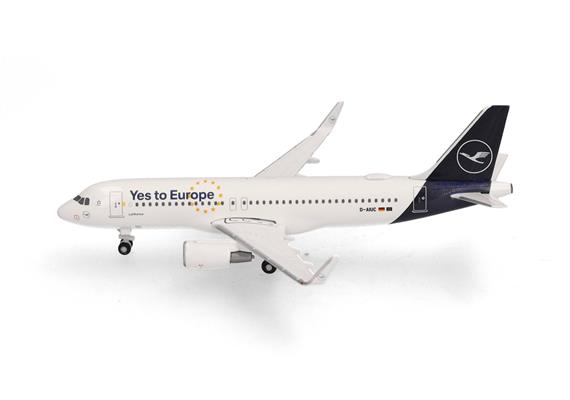 Herpa 538176 Lufthansa Airbus A320 "Yes to Europe" - D-AIUC - Massstab 1:500 | Bild 2