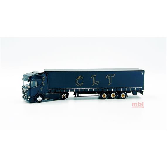 Herpa 945189 Scania CR20 HD Gardinenplanensattelzug CLT LKW-Modell (CH) - H0 (1:87)