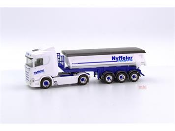 Herpa 953177 Gauge Scania CR 20 ND Thermomulde semitrailer "Nyffeler Transporte" - H0