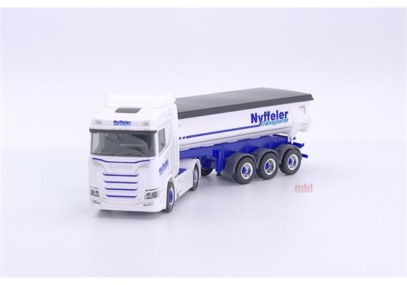 Herpa 953177 Gauge Scania CR 20 ND Thermomulde semitrailer "Nyffeler Transporte" - H0 | Bild 2