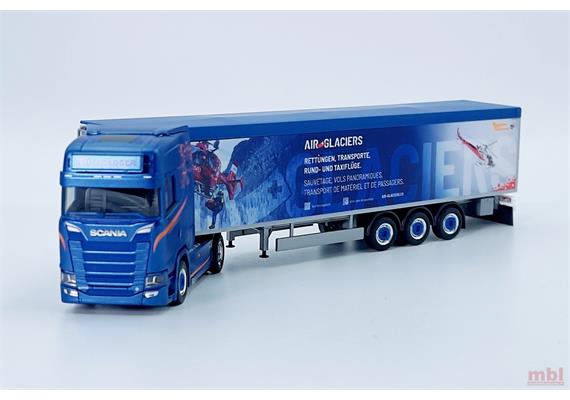 Herpa 957229 Scania CS20 HD Schubboden-Sattelzug "Rüegsegger/Air Glacier" (CH) - H0 (1:87) | Bild 2