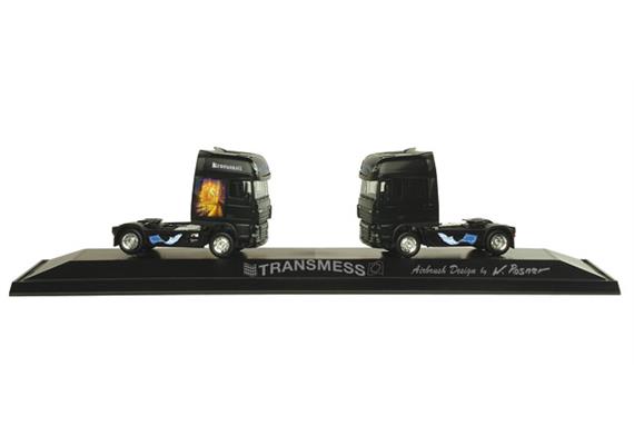 Herpa Zugmaschinen-Set "Transmess" - Airbrush Design W. Rosner | Bild 1